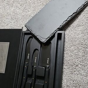 C3🔹️Laguiole Black Collection Cheese Knife Set